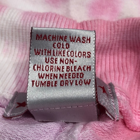 CHEWY PINK/PURPLE/WHITE TIE DYE WIDE LEG LOUNGE PANTS SIZE LARGE - Picture 11 of 11